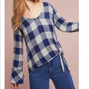 Cloth & Stone Anthropologie | Knotted High-Low Top